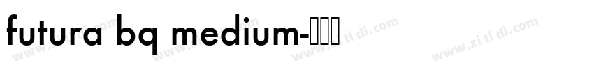 futura bq medium字体转换